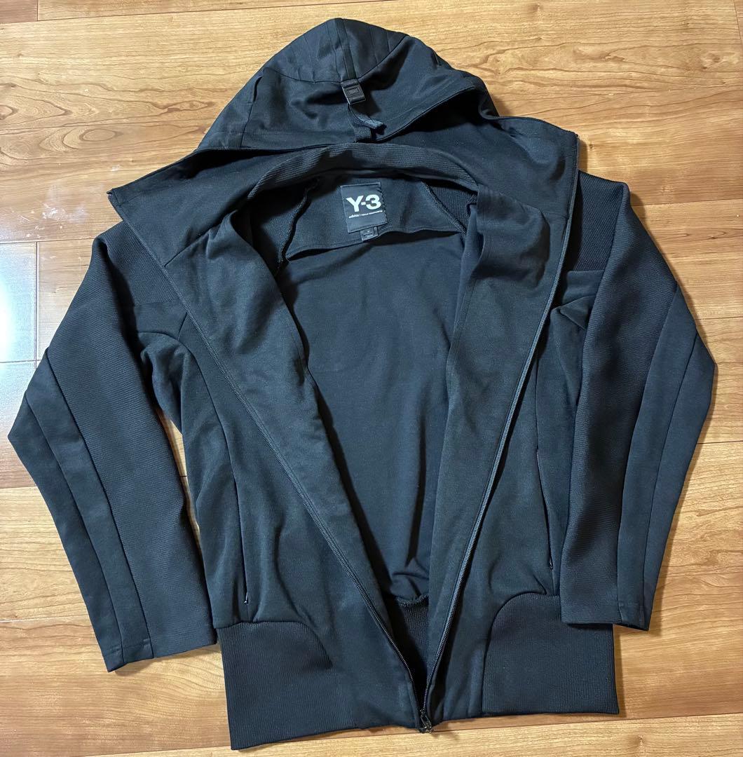 Y-3 ブラック フルジップパーカー M