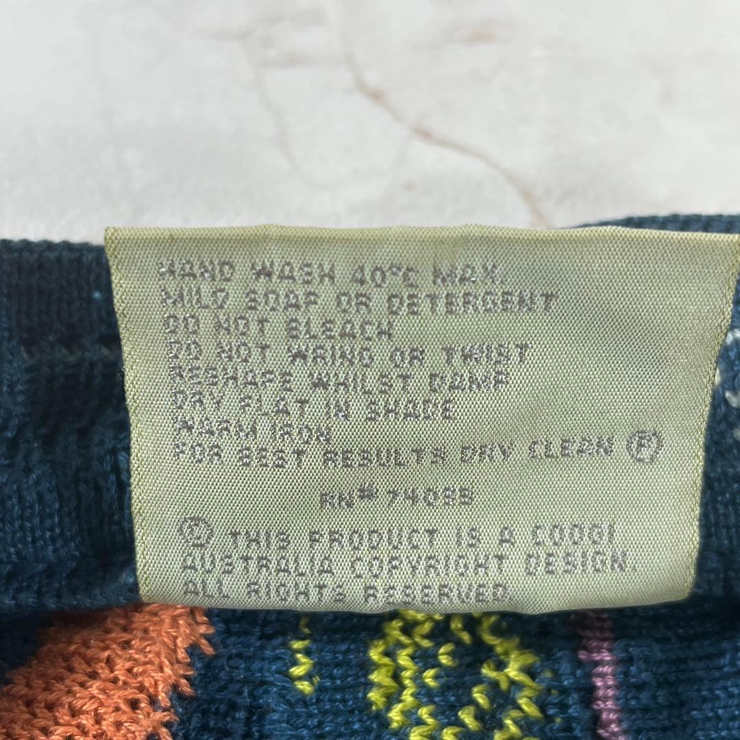 COOGI 3Dニット 芸術 フルーツ柄 オーストラリア製 カーディガン 90s