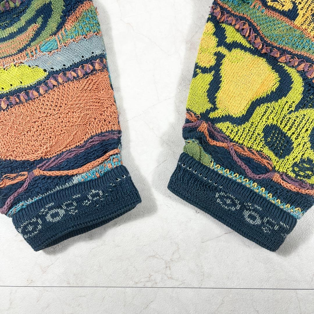 COOGI 3Dニット 芸術 フルーツ柄 オーストラリア製 カーディガン 90s