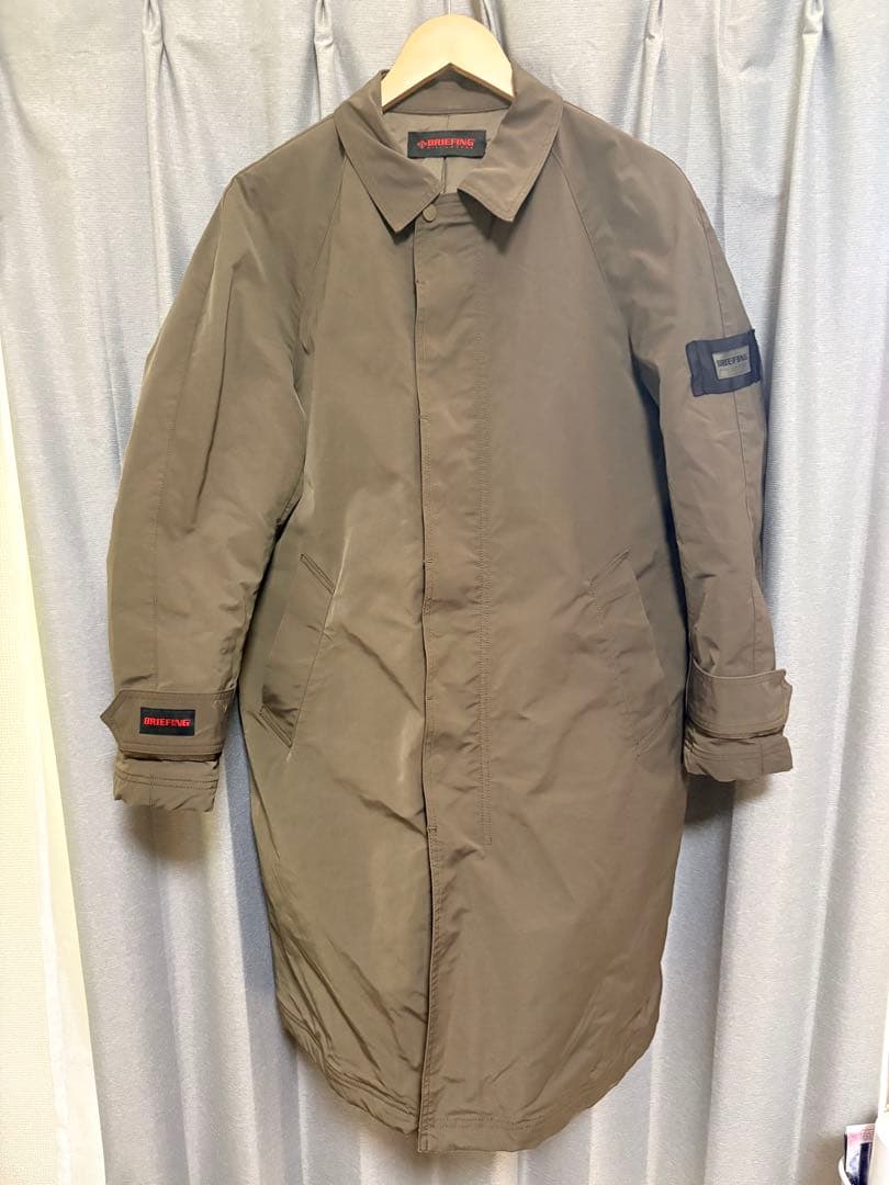 BRIEFING ナノユニバース 別注 ステンカラーコート カーキ