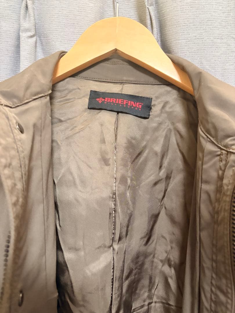 BRIEFING ナノユニバース 別注 ステンカラーコート カーキ