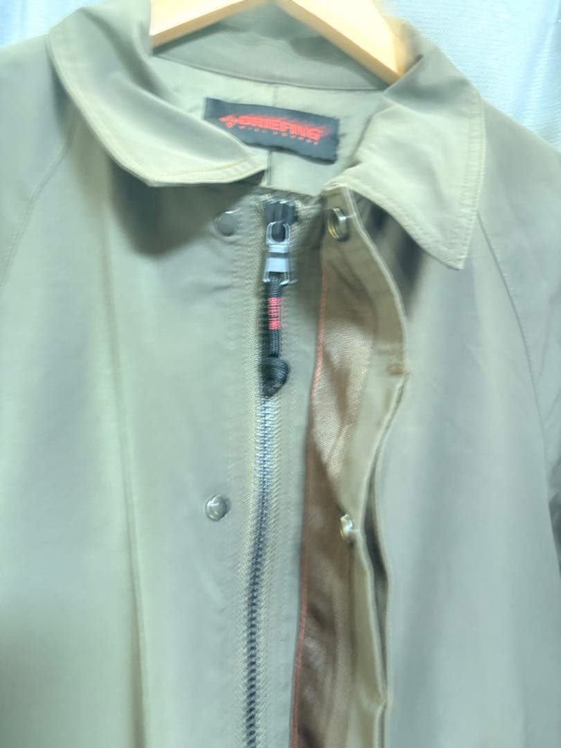 BRIEFING ナノユニバース 別注 ステンカラーコート カーキ