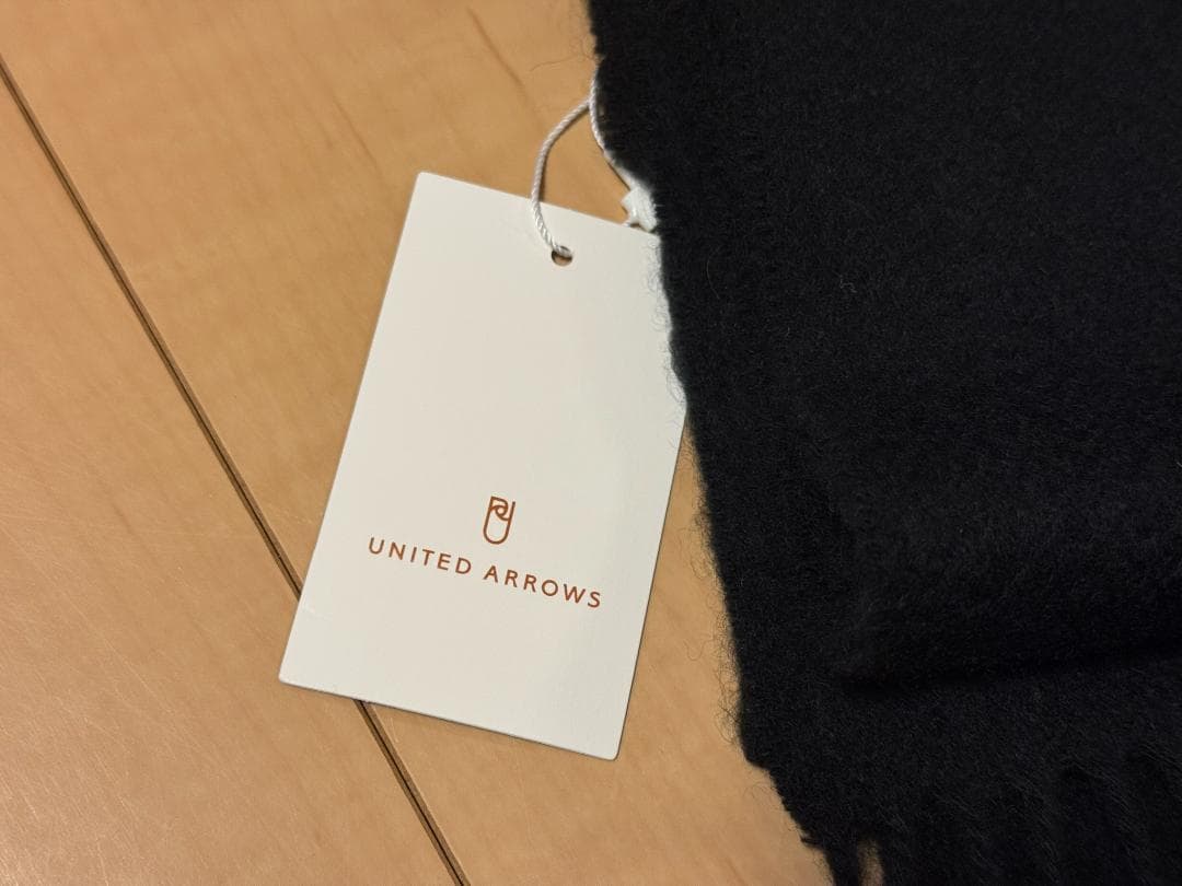 UNITED ARROWS ユナイテッドアローズ カシミア マフラー 黒
