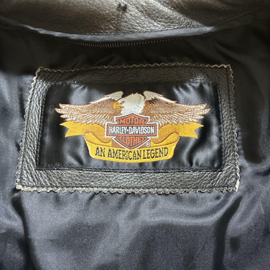 【純正】ハーレーダビッドソン 本革 ライダース キルティング MW シボ