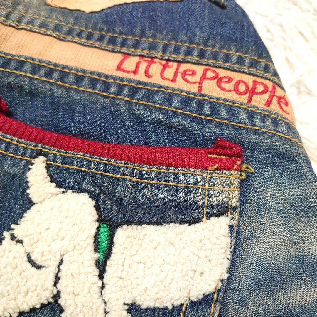 ロリータジーンズ × 奈良美智 ワッペン サガラ刺繍 ジーンズ