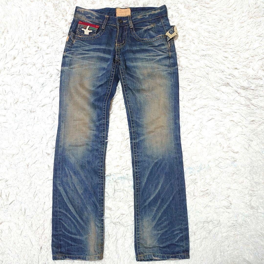 ロリータジーンズ × 奈良美智 ワッペン サガラ刺繍 ジーンズ