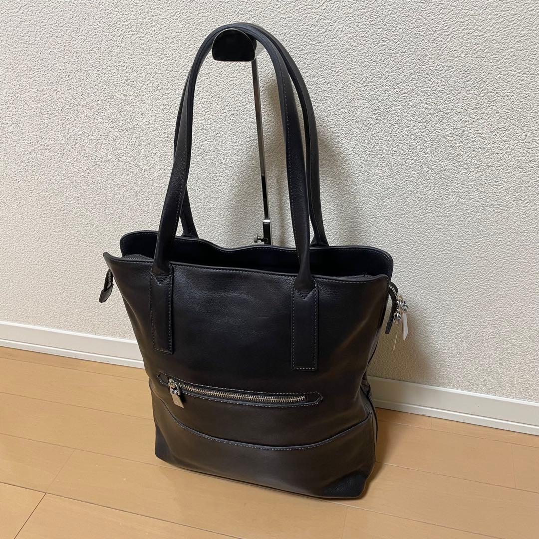 【美品】アニアリ aniary トートバッグ レザー 肩がけ ブラック