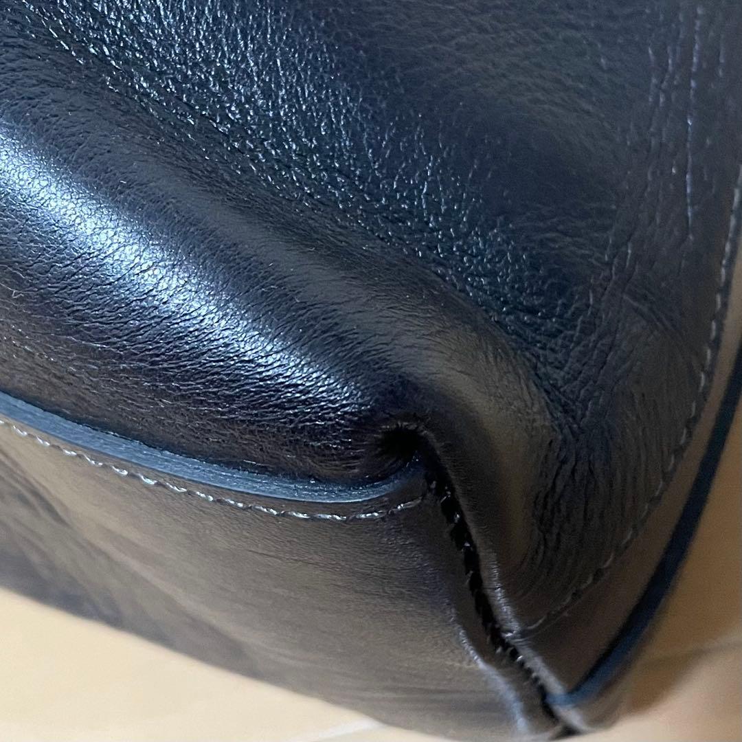 【美品】アニアリ aniary トートバッグ レザー 肩がけ ブラック