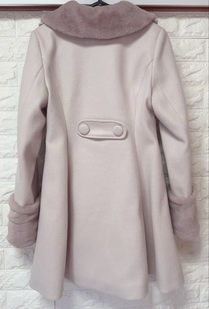 pium ヨークフリルリボンドーリーコート ピンク 完売品 再販なし