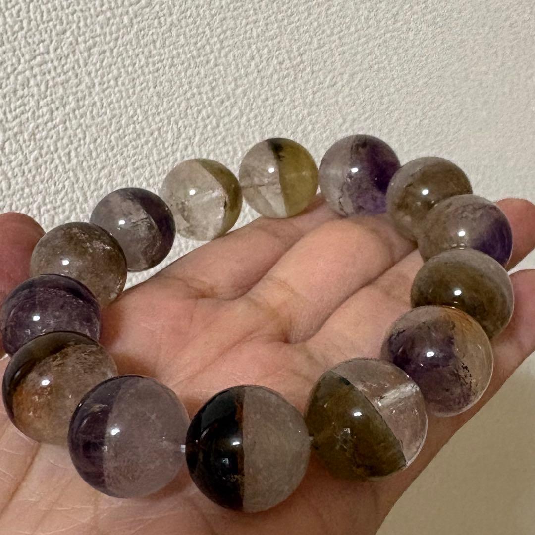 お値下げ！レア！ドリームコートレムリアン　ブレスレット 大玉16〜16.5ミリ