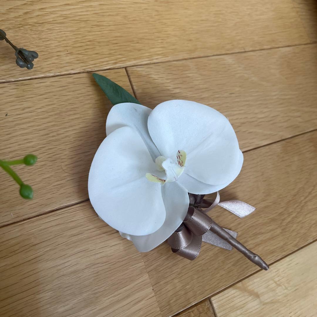 アーティフィシャルフラワーブーケ・ブートニアセット　ブライダル　ウエディング