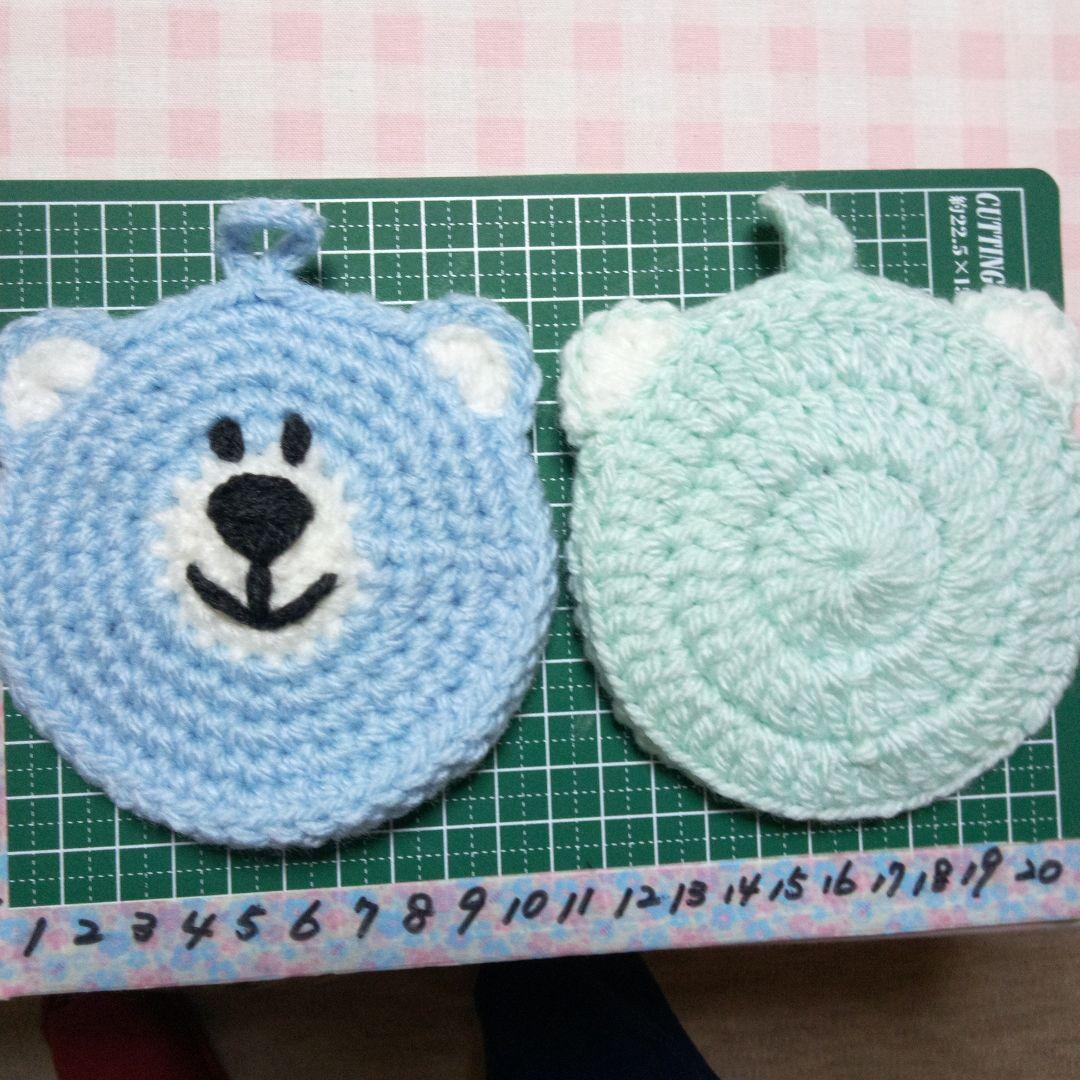 【358】アクリルたわし色々　190枚。ポシェット　66枚。