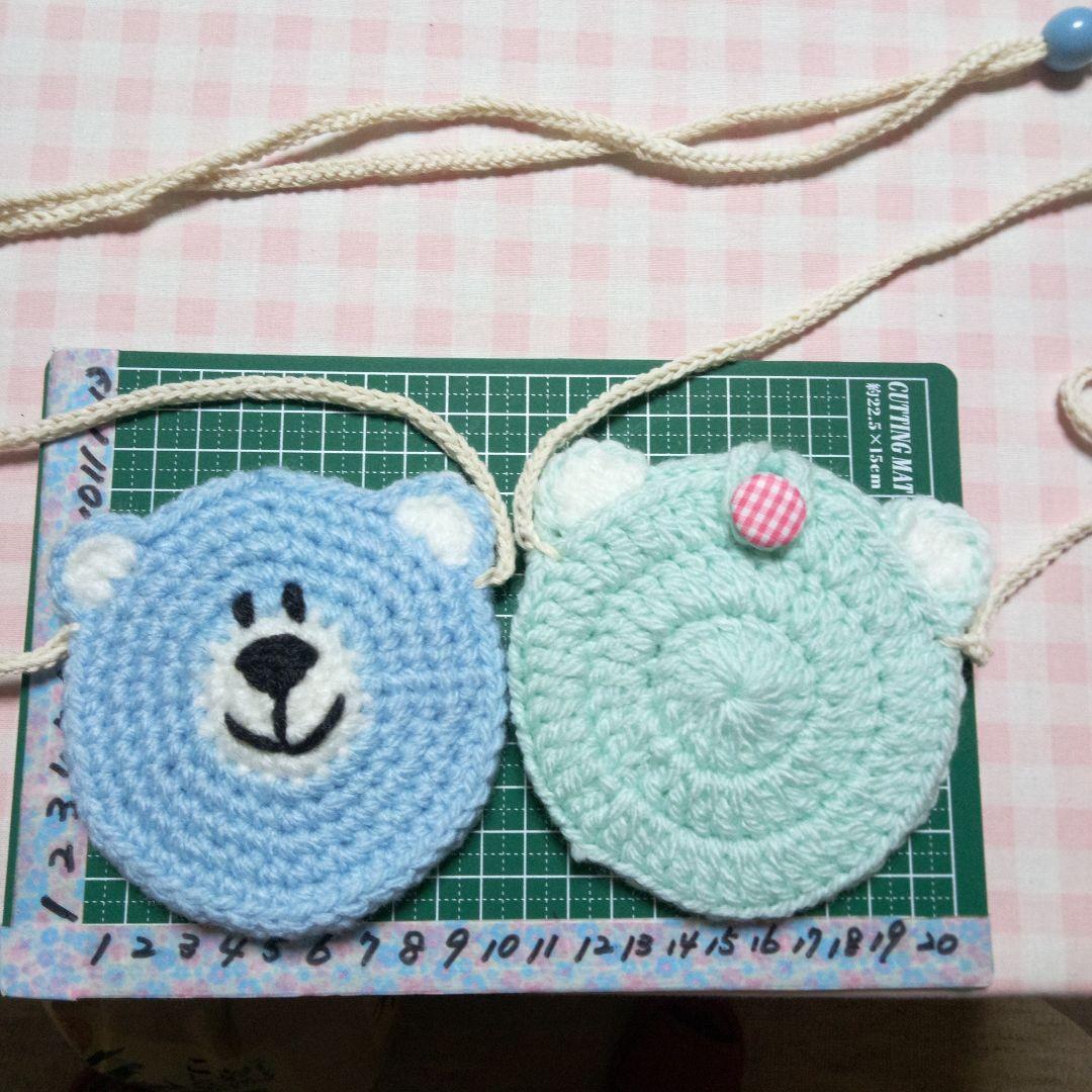 【358】アクリルたわし色々　190枚。ポシェット　66枚。