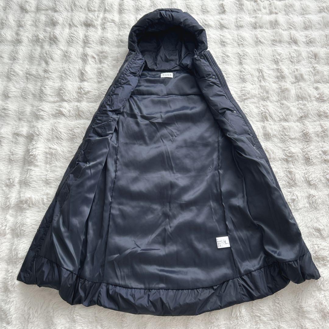 プラステ★ロングダウンベスト　ダウンコート　ブルゾン　ネイビー