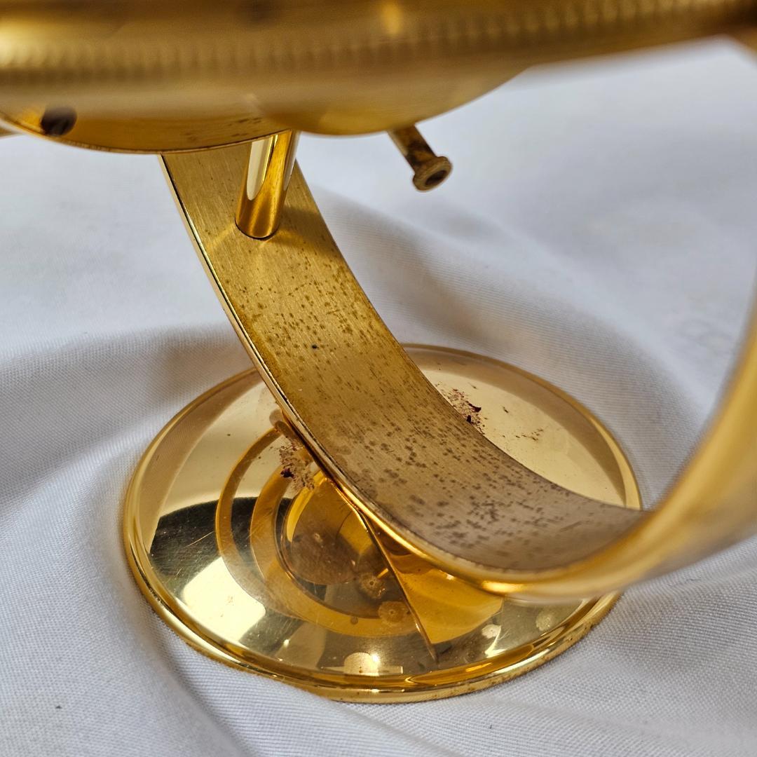 【希少】ジャンルーレ ワールドタイム 置き時計 ムーンフェイズ