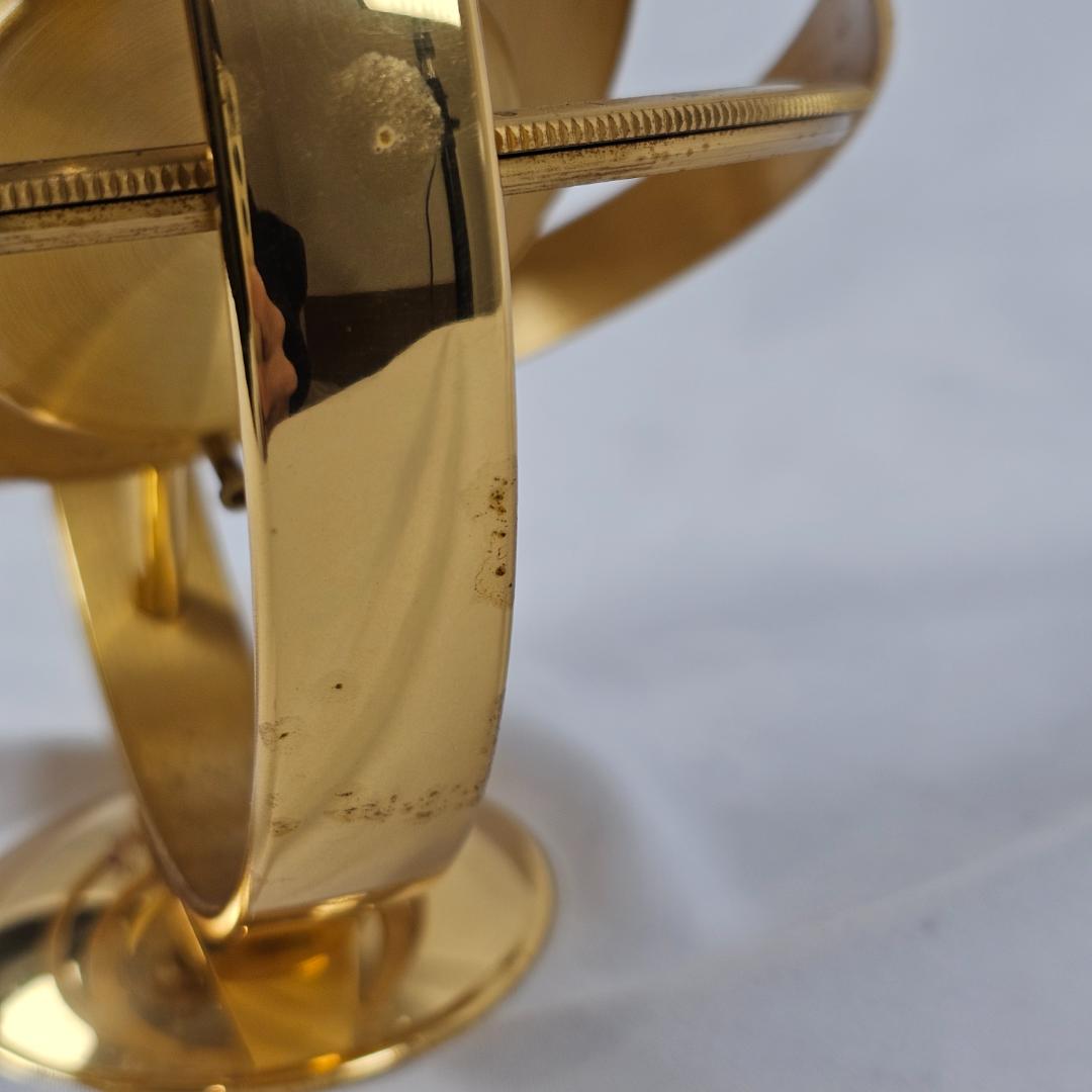 【希少】ジャンルーレ ワールドタイム 置き時計 ムーンフェイズ