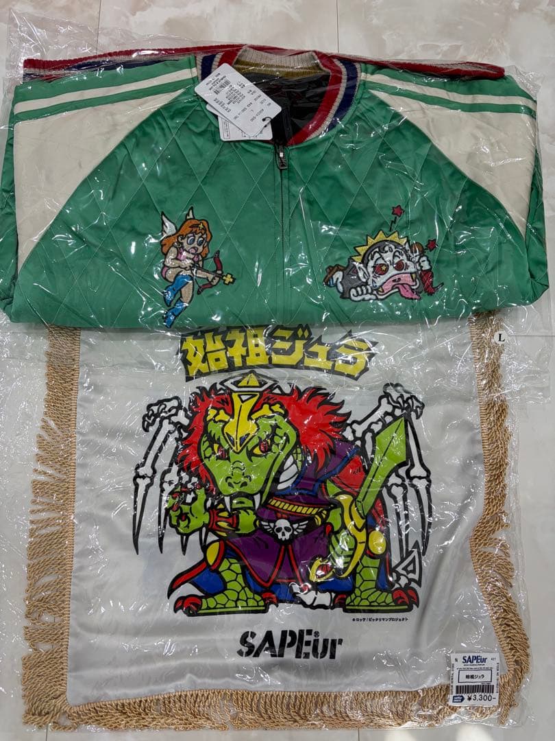 SAPEur サプール スカジャン Ｌサイズ　クッションカバーセット