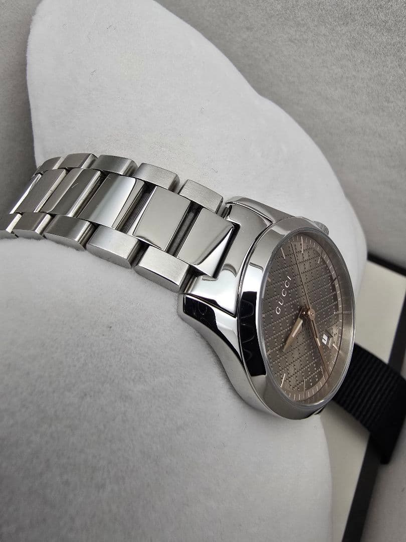 研磨済 電池交換済 GUCCI 腕時計 Gタイムレス YA126.5 正規品 箱