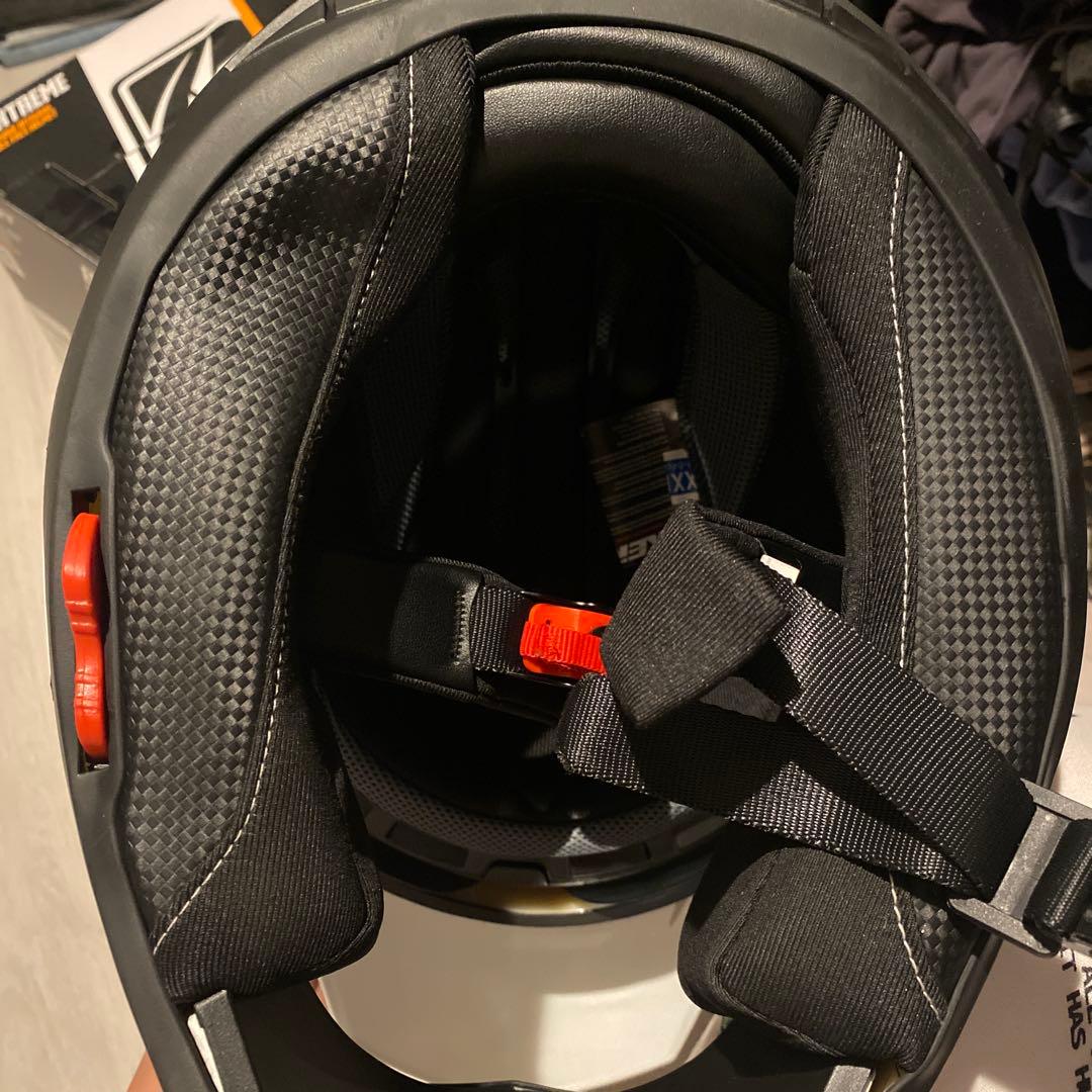 Kenny racingフルフェイスヘルメット ホワイト