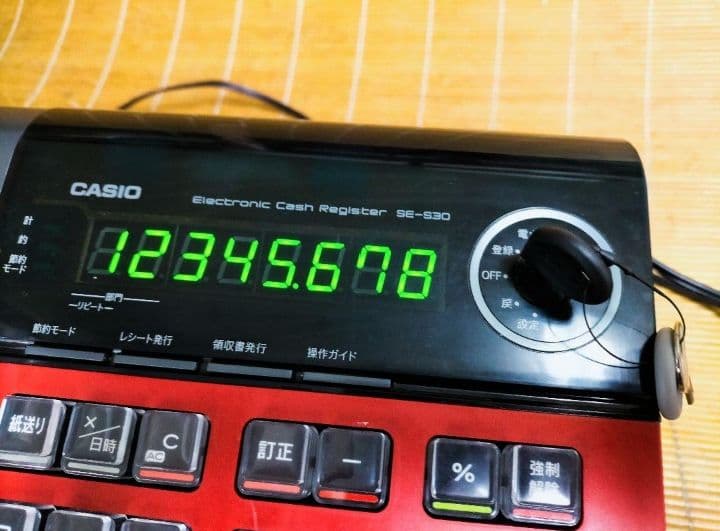 カシオレジスター　SE-S30　人気機種　送料無料　811201