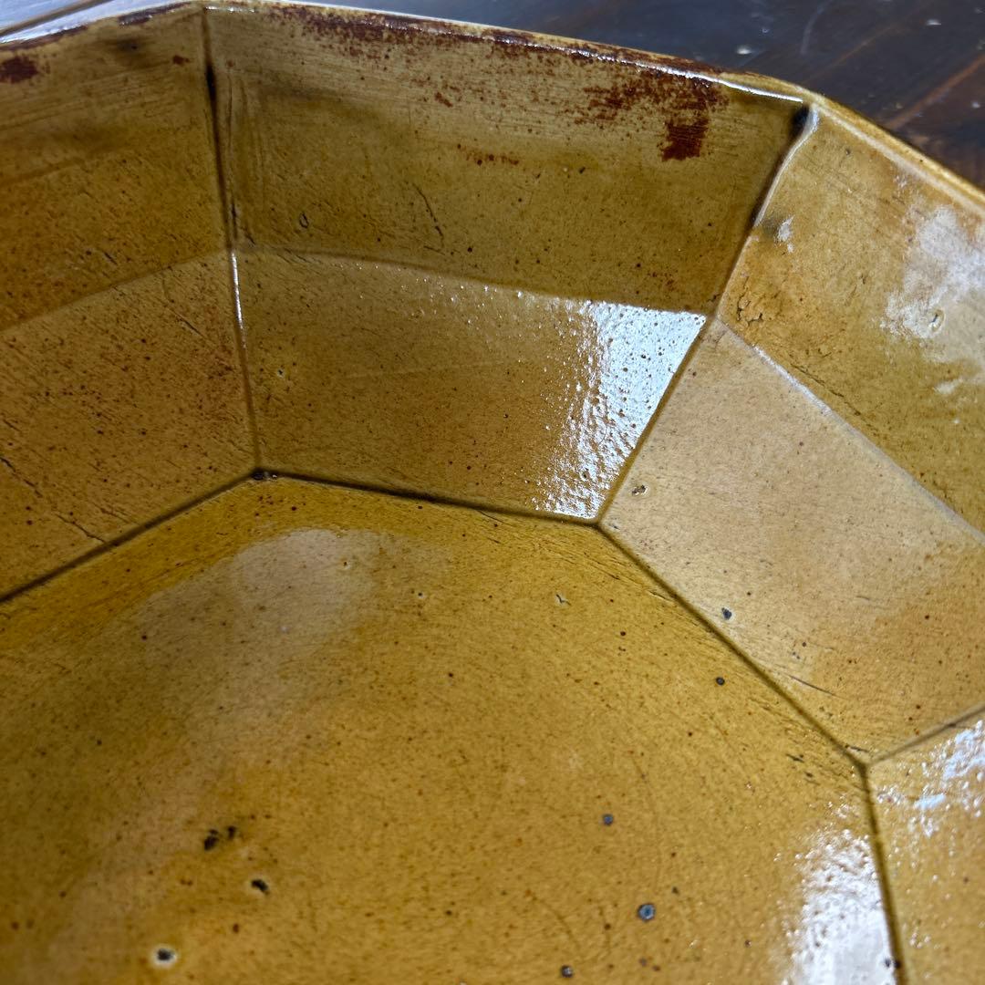 作家　陶芸作家　八角鉢　9寸　サラダ鉢　大鉢