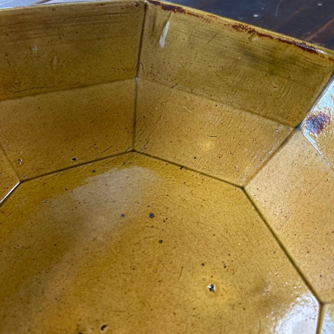 作家　陶芸作家　八角鉢　9寸　サラダ鉢　大鉢