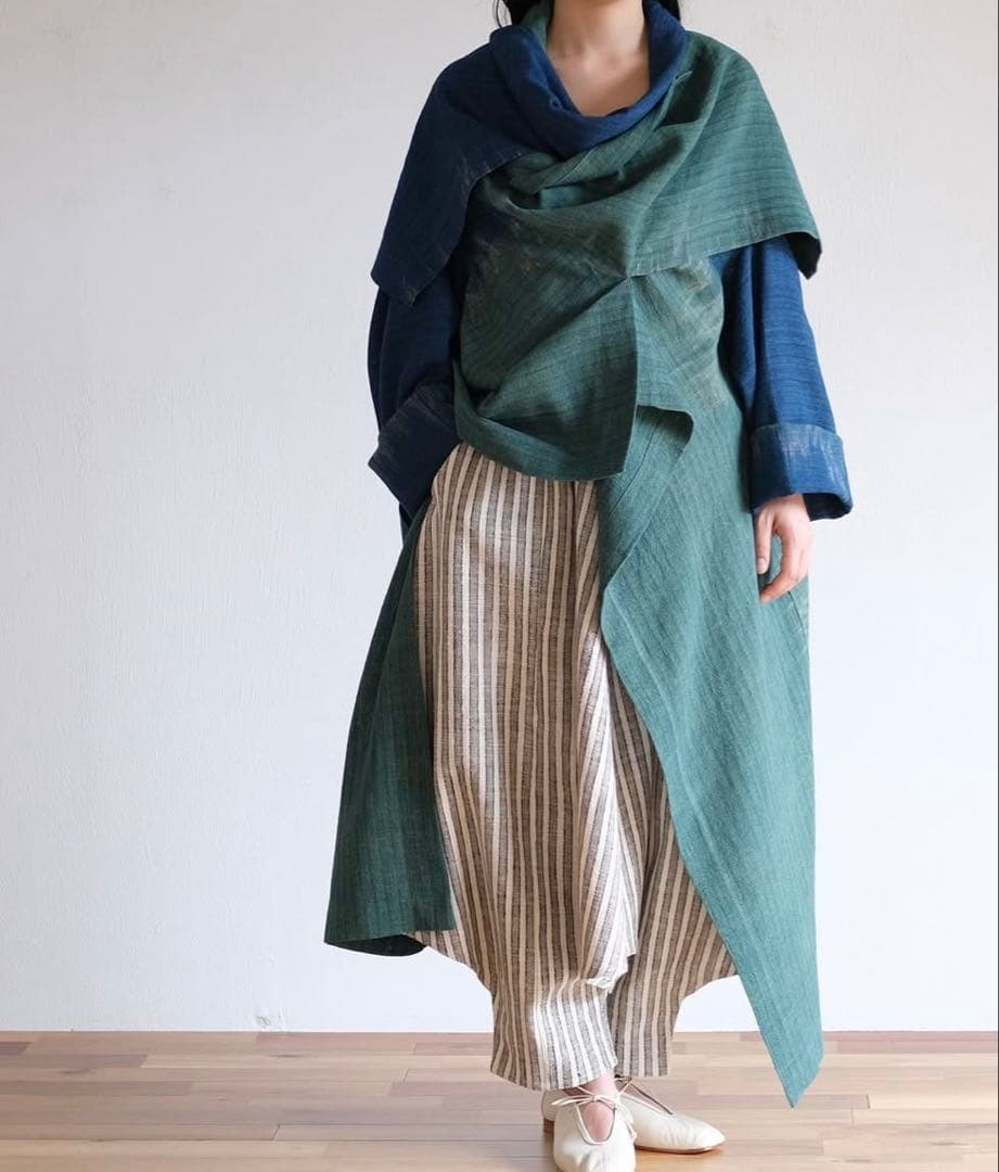 スコットさん専用 usaato ヘンプコットン 無限大ジャケット ベルト付 新品