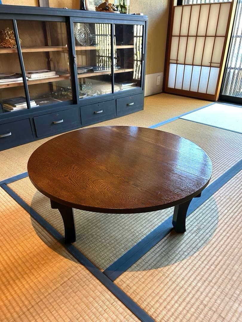 ちゃぶ台　古道具　直径77cm
