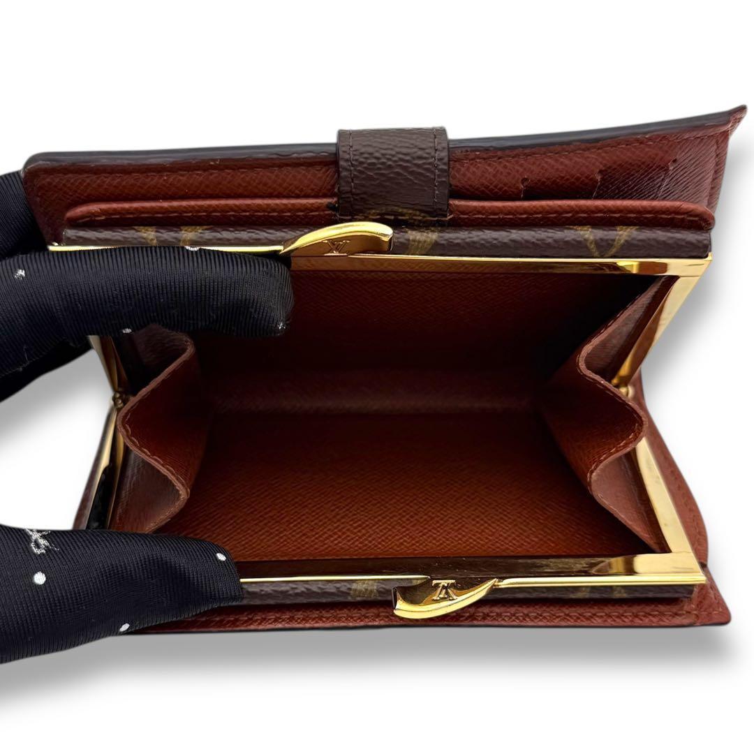 【美品】　ルイヴィトン がま口財布 モノグラム ポルトフォイユ ヴィエノワ