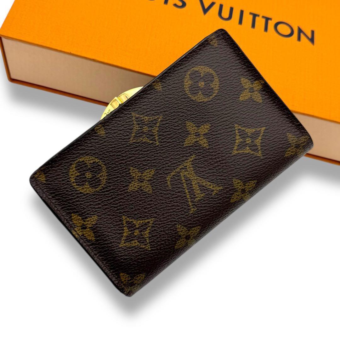 【美品】　ルイヴィトン がま口財布 モノグラム ポルトフォイユ ヴィエノワ