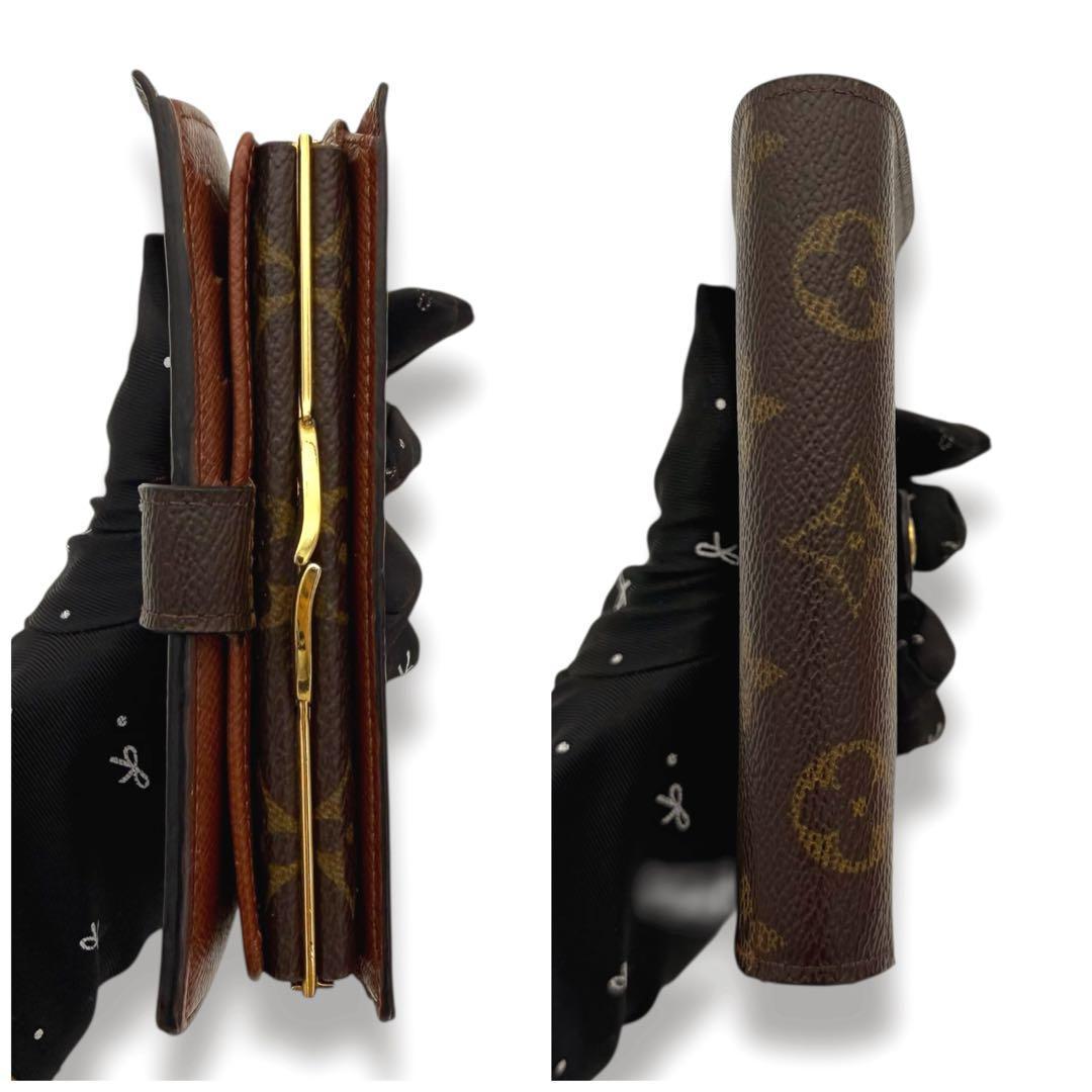 【美品】　ルイヴィトン がま口財布 モノグラム ポルトフォイユ ヴィエノワ