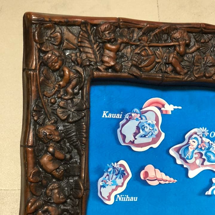 ユナイテッドエアライン メネフネ Hawaii ハワイ 地図 ビンテージ