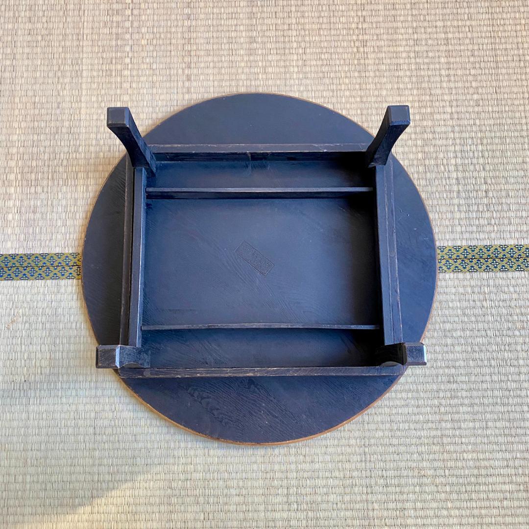 昭和レトロ ちゃぶ台 丸テーブル 無垢材 古民家 和家具 ローテーブル ②