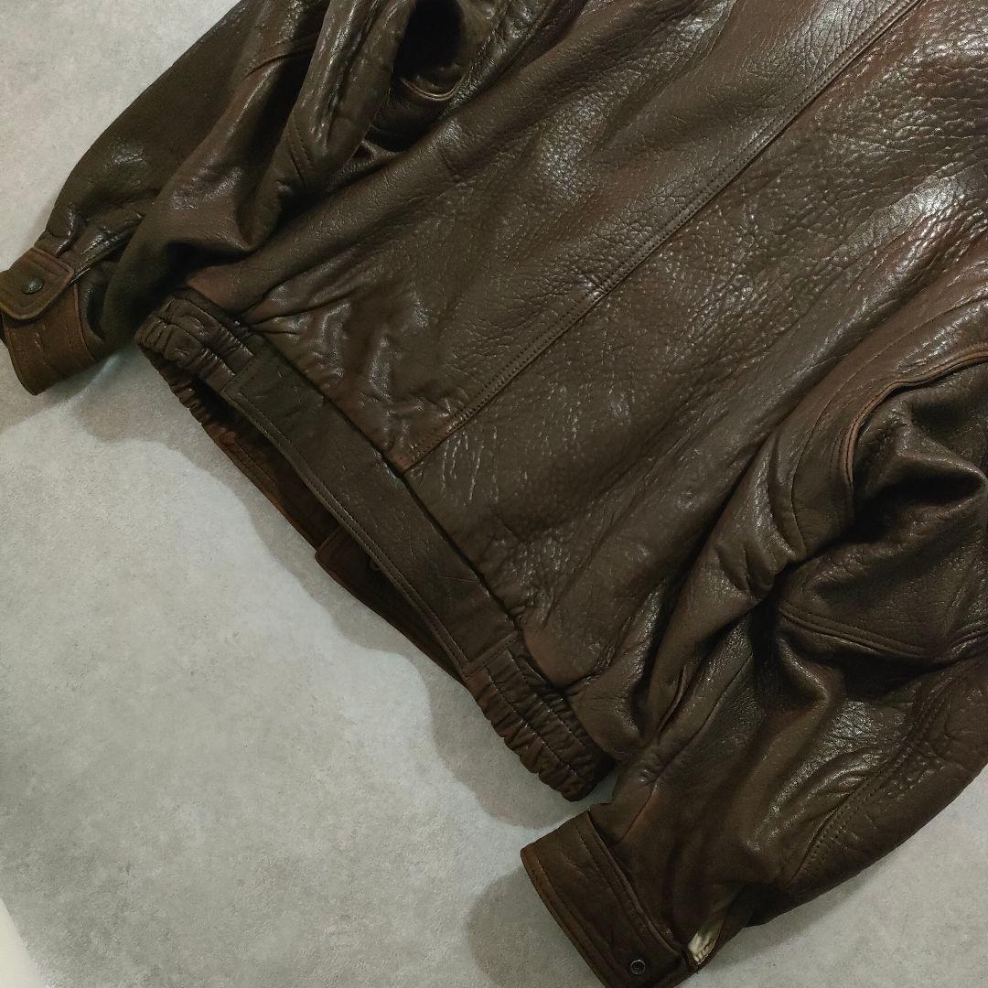 極上/James Dean/leather jacket/羊/シボvintage