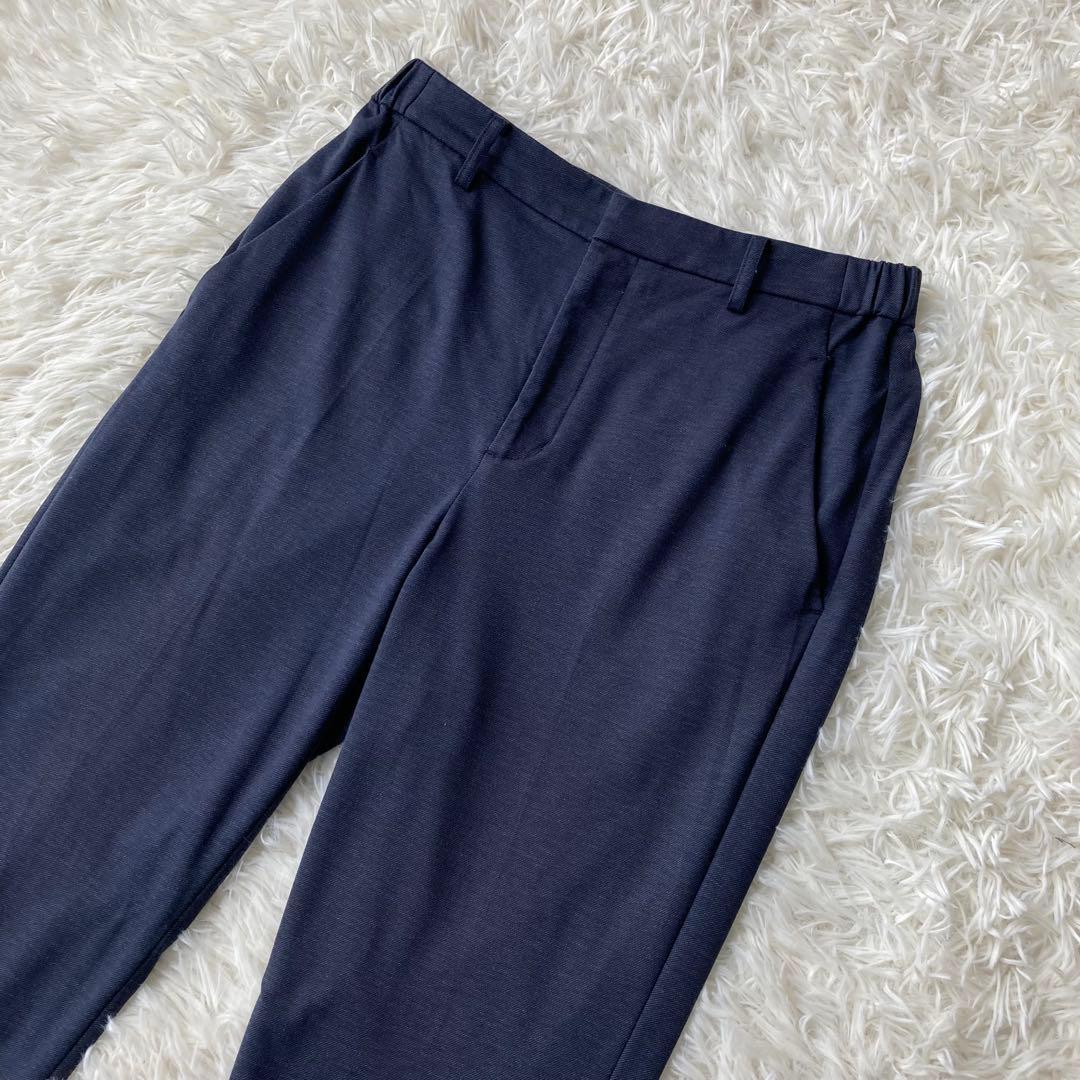 【美品】 UNITED ARROWS ノーカラー セットアップ　ネイビー　38