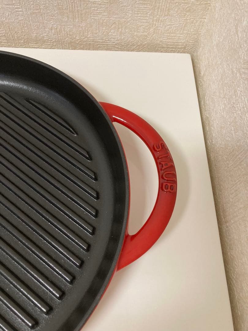 staub ストウブ スチーム&グリル チェリー 26cm ガラス蓋付き