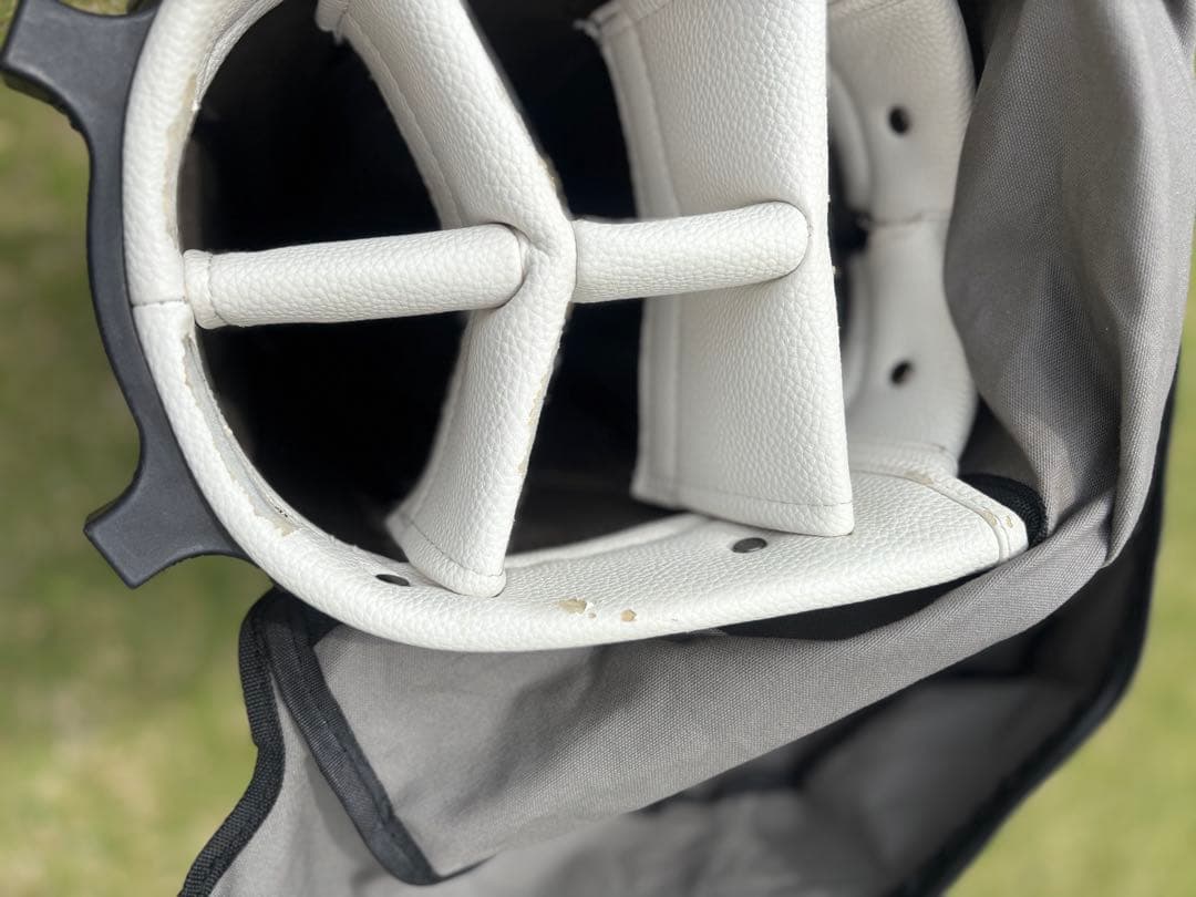 木の庄帆布 スタンド式グレーキャディバッグ