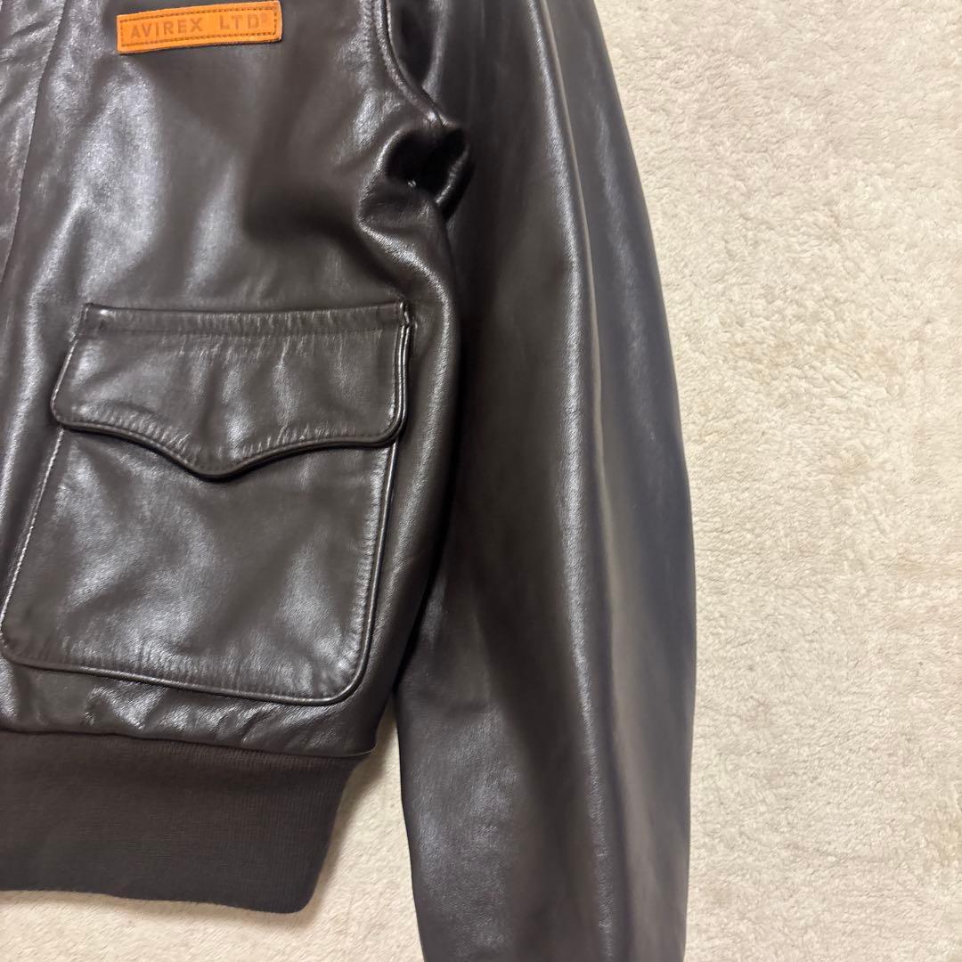 美品 AVIREX レザージャケット フライトジャケット A-2 ホースレザー