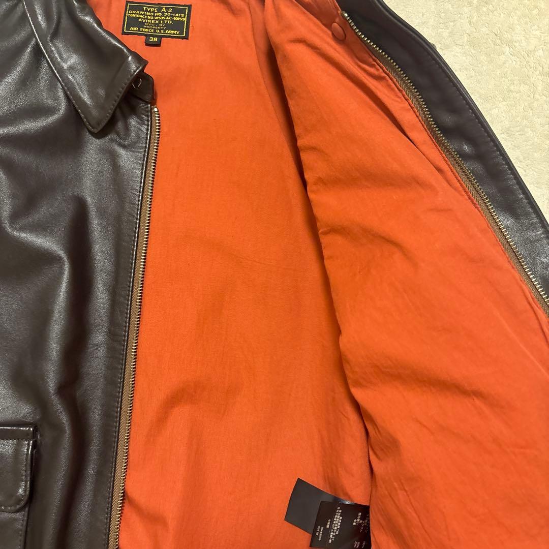 美品 AVIREX レザージャケット フライトジャケット A-2 ホースレザー