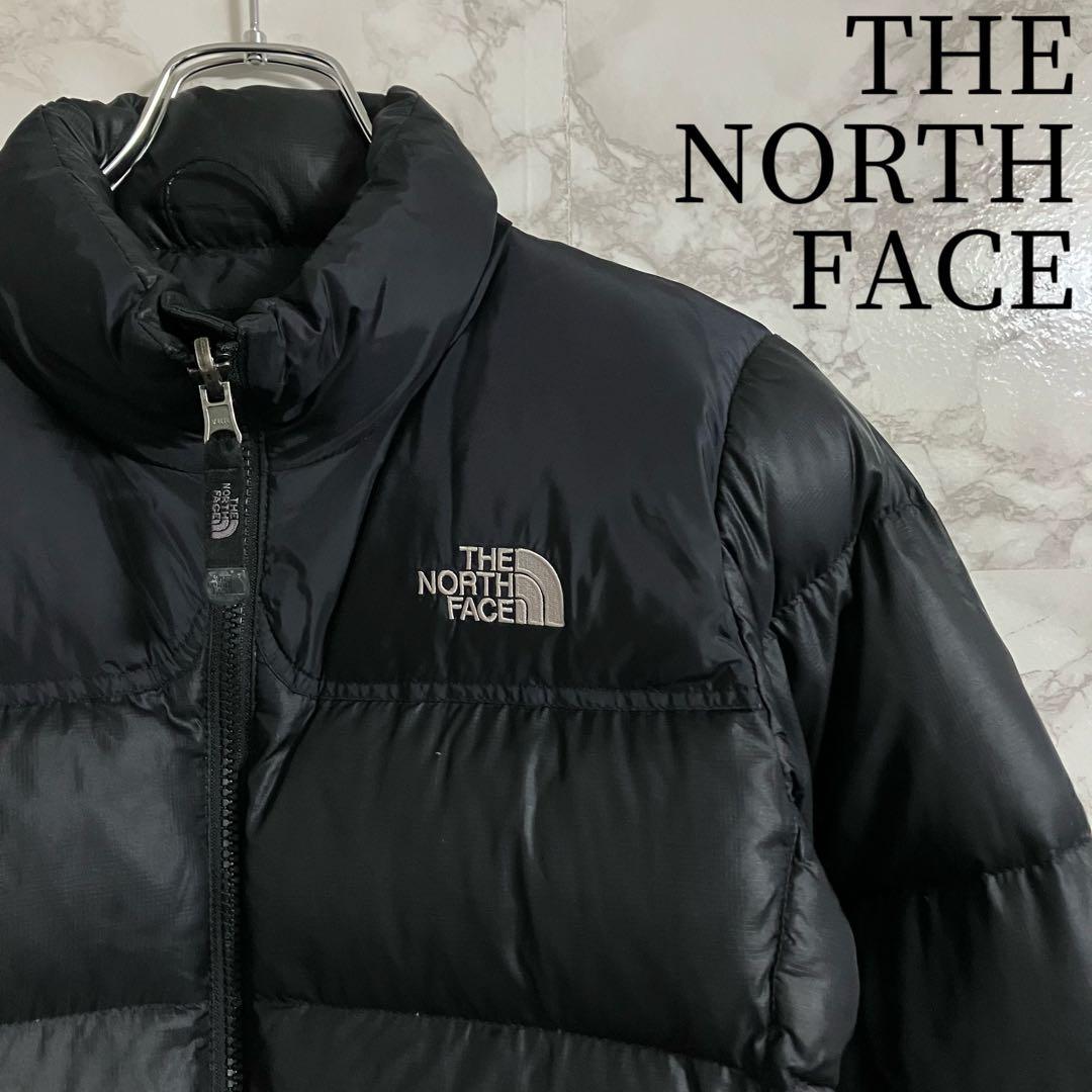 《希少》ザノースフェイス　ヌプシ　ダウンジャケット 刺繍ロゴ　ブラック　Ｓ