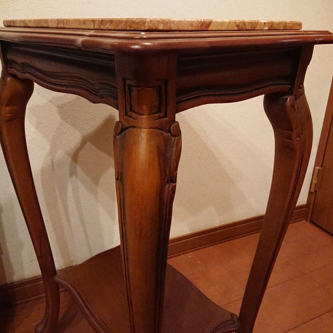 【超メルカリ市限定価格】イタリア 大理石 猫脚コンソールテーブル アンティーク