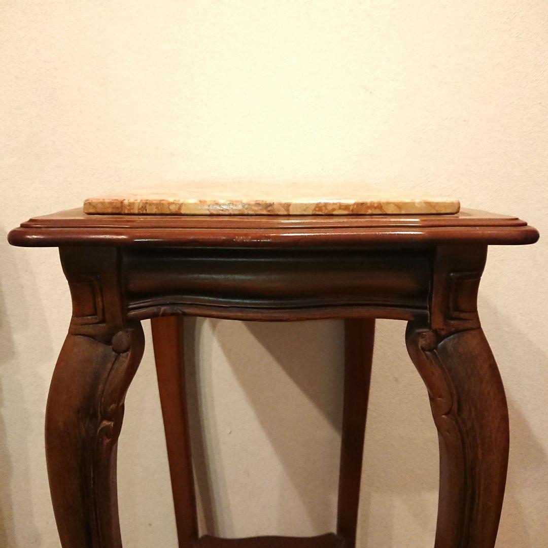 【超メルカリ市限定価格】イタリア 大理石 猫脚コンソールテーブル アンティーク