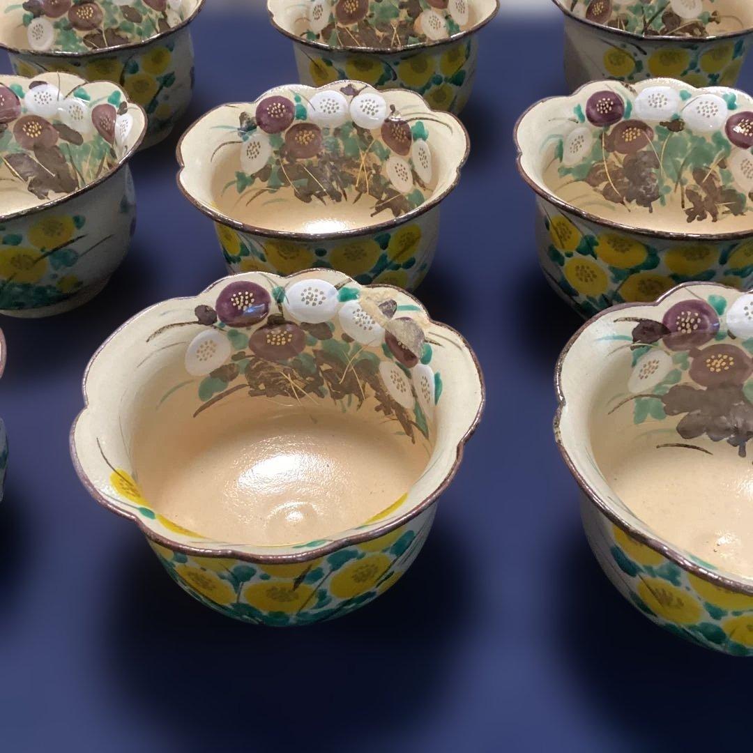 スリムシェィディ　京焼乾山写菊絵向付10客　新品未使用