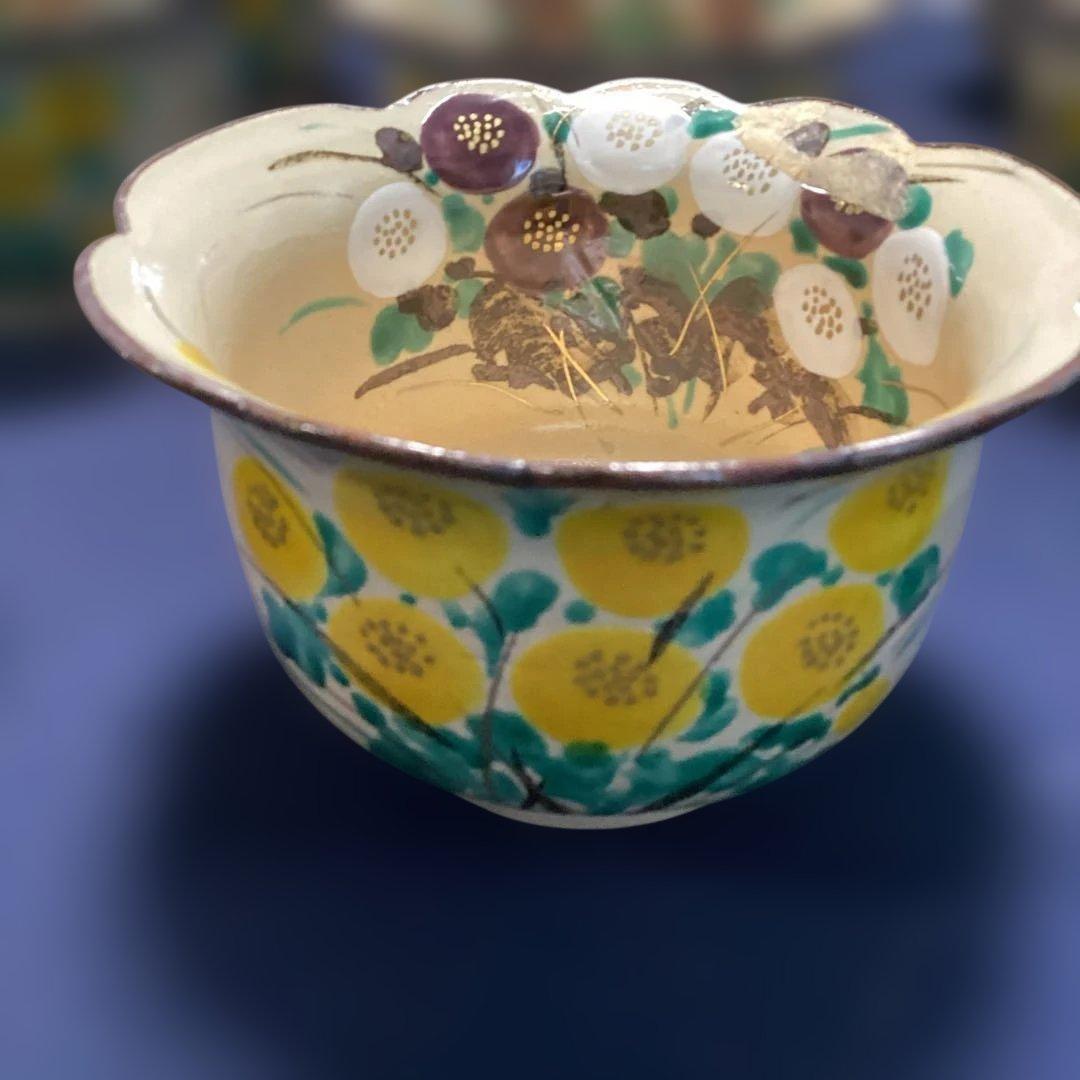 スリムシェィディ　京焼乾山写菊絵向付10客　新品未使用