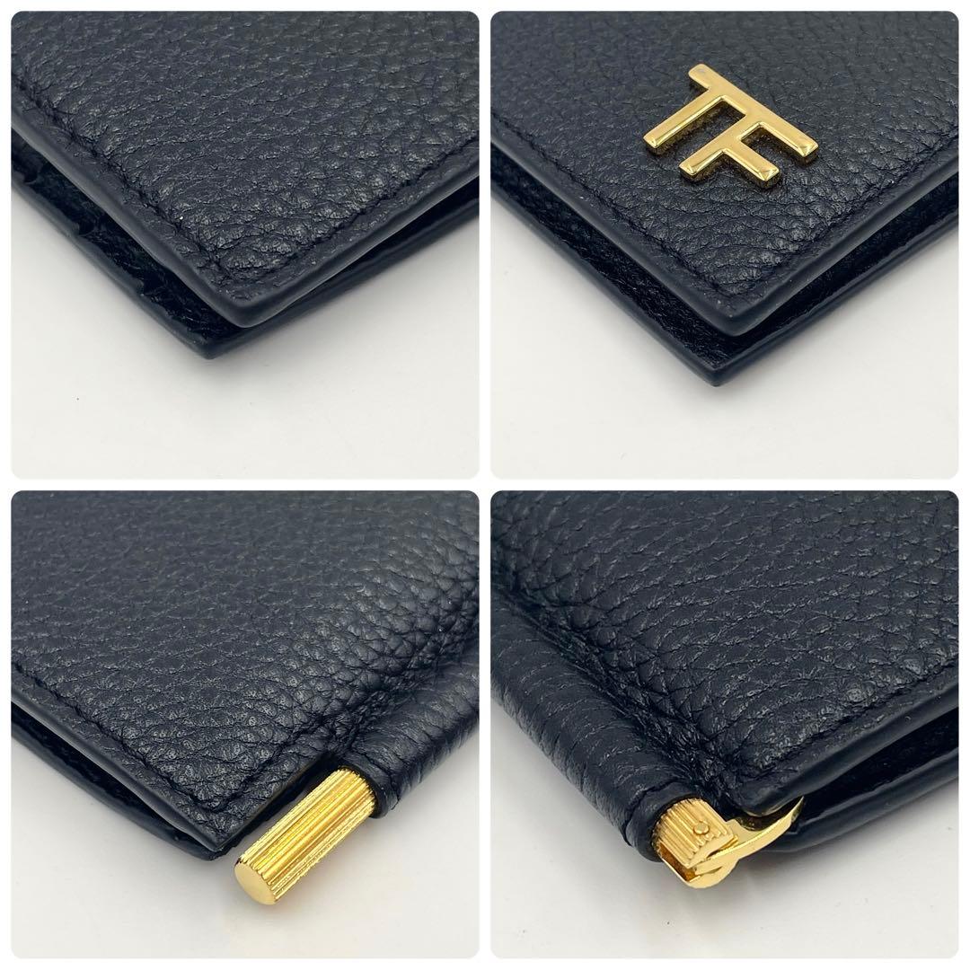 現行•未使用級✨TOM FORD トムフォード マネークリップ 折り財布TFロゴ
