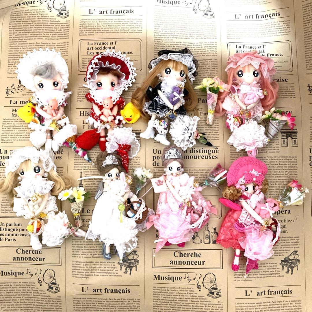 常凛カントリードール ドールチャーム バッグチャーム 8体セット