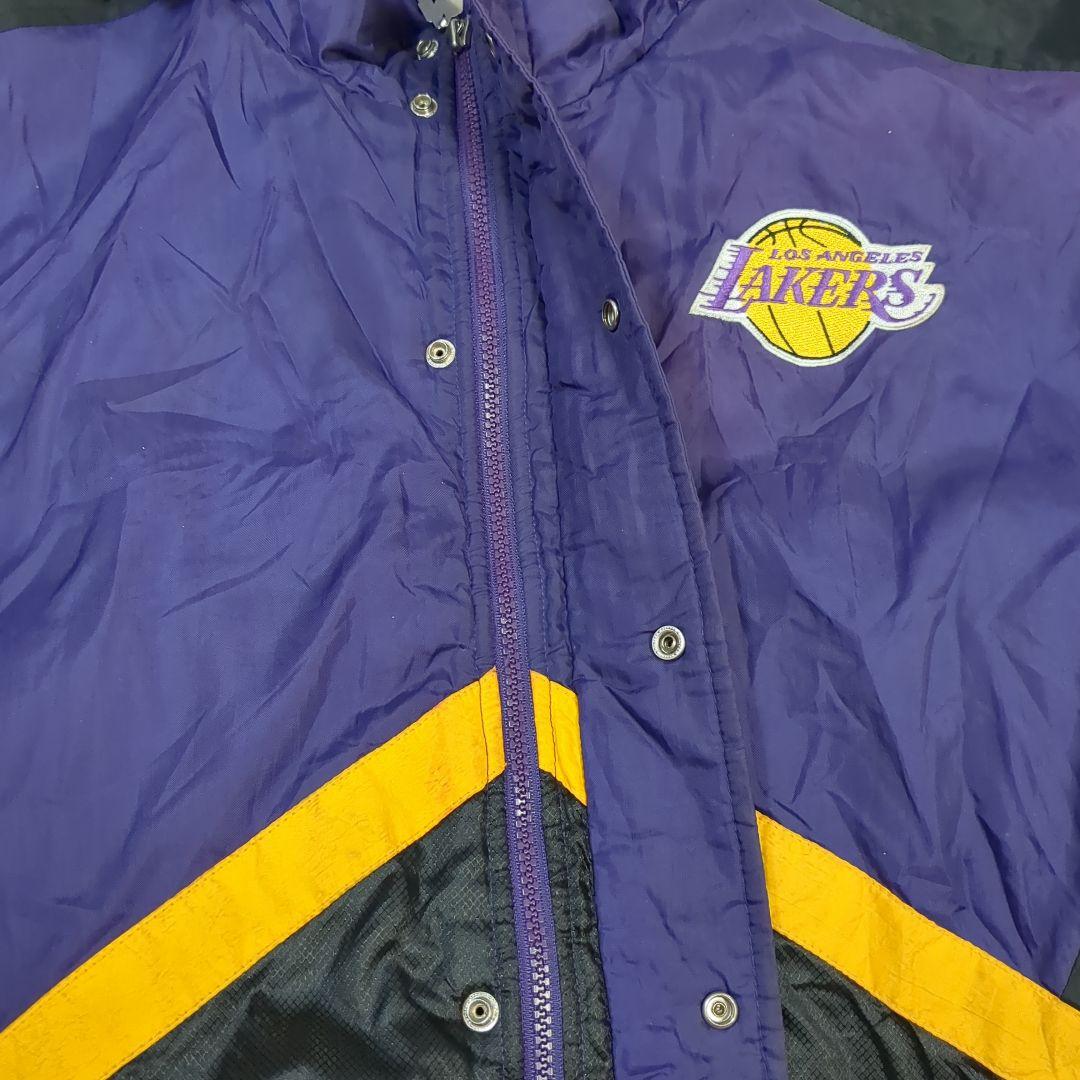 90s レイカーズ　ボンバージャケット　XL ロサンゼル　LAKERS