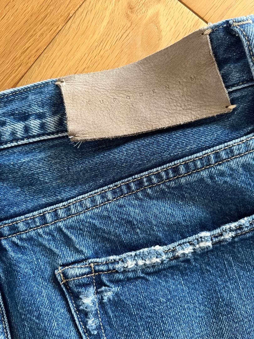 IENA別注 KURO OPTIMA ワイドテーパードデニム　28