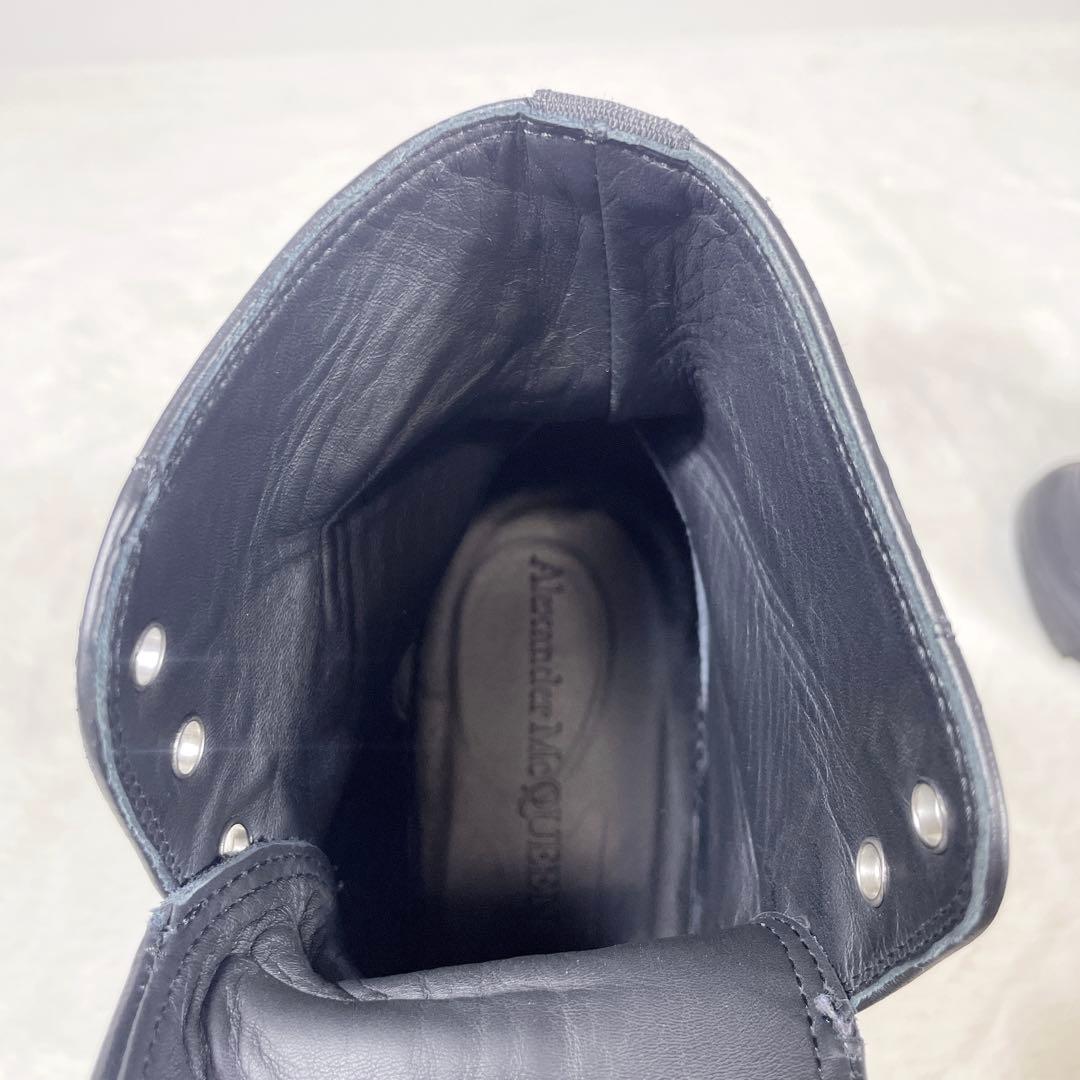 Alexander McQueen スニーカー 厚底 レザー ロゴ 27