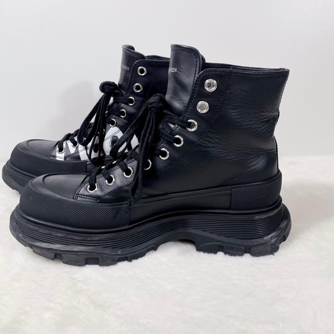 Alexander McQueen スニーカー 厚底 レザー ロゴ 27